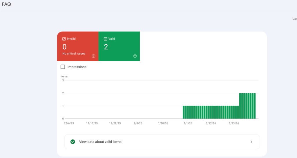 Digital Realm Local SEO Audit Google Search Console FAQ Screenshot