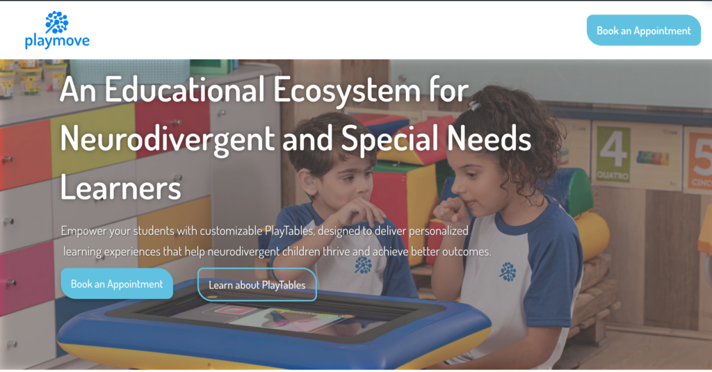 Playmove Home Page Screenshot